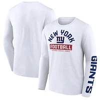 Men's Fanatics White New York Giants Long Sleeve T-Shirt