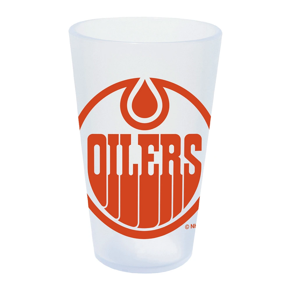 WinCraft Edmonton Oilers 16oz. Icicle Silicone Pint Glass