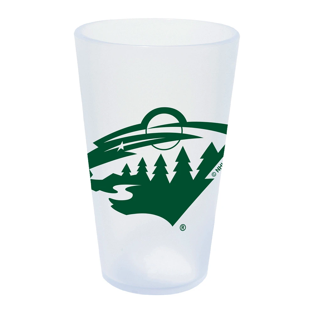 WinCraft Minnesota Wild 16oz. Icicle Silicone Pint Glass