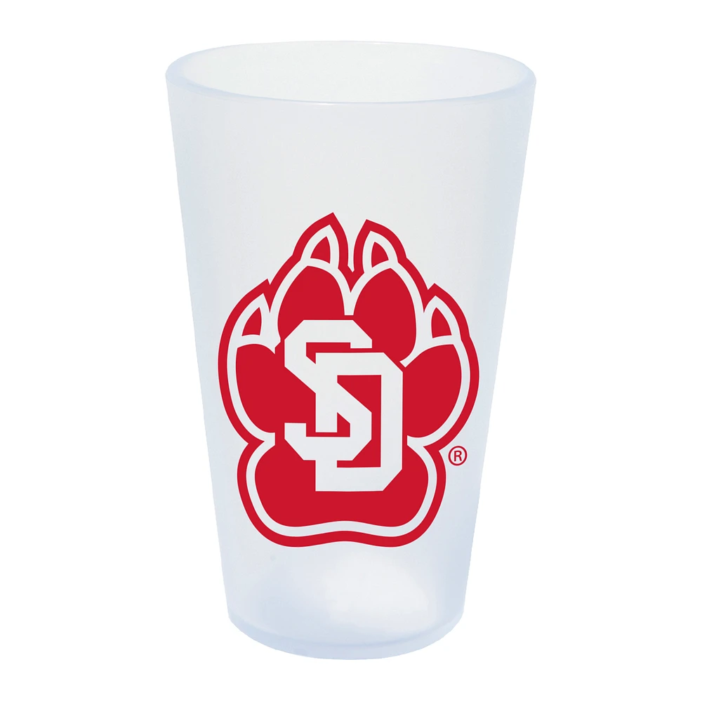 WinCraft South Dakota Coyotes 16oz. Icicle Silicone Pint Glass