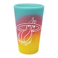 WinCraft Miami Heat 16oz. Fashion Silicone Pint Glass