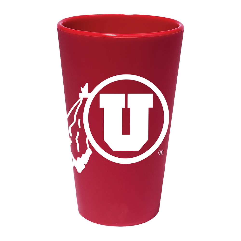 WinCraft Utah Utes 16oz. Team Color Silicone Pint Glass