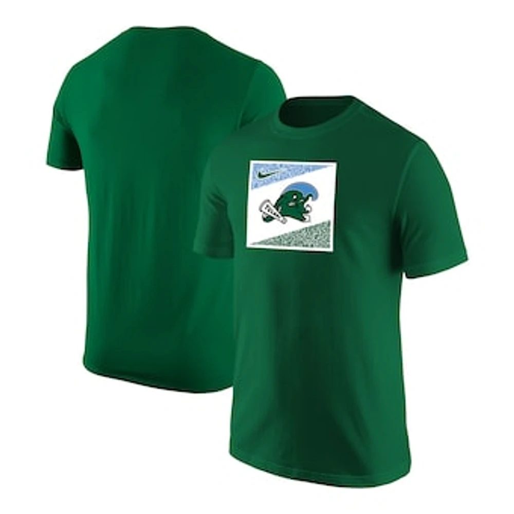 Men's Nike Green Tulane Green Wave Mascot T-Shirt