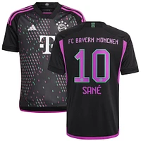 Youth adidas Leroy Sané Black Bayern Munich 2023/24 Away Replica Player Jersey