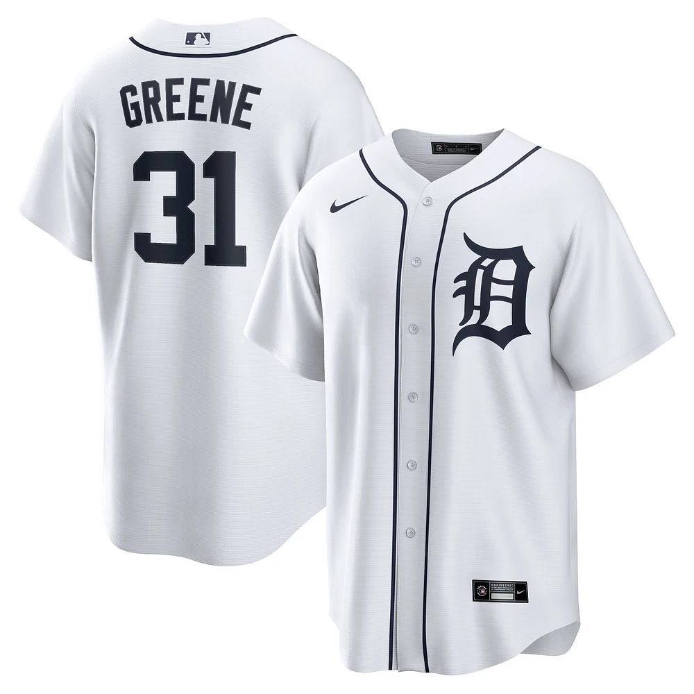 Men's Nike Riley Greene White Detroit Tigers Replica Player Jersey