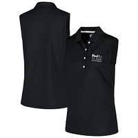 Women's FootJoy Black FedEx St. Jude Championship Sleeveless Polo