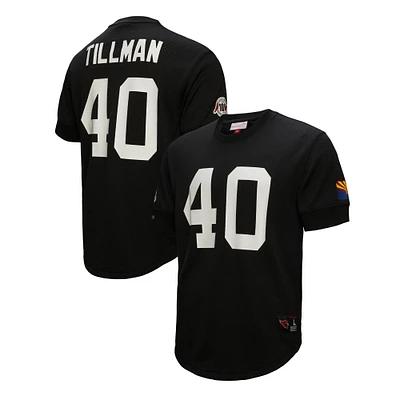 Men's Mitchell & Ness Pat Tillman Black Arizona Cardinals Retired Player Name & Number Mesh Top