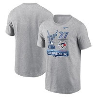 Men's Nike Vladimir Guerrero Jr. Heather Gray Toronto Blue Jays 2023 Home Run Derby Champion T-Shirt