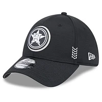 Men's New Era Black Houston Astros 2024 Clubhouse 39THIRTY Flex Hat