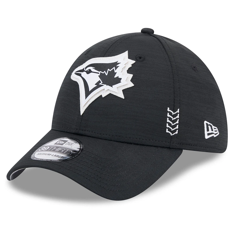 Men's New Era Black Toronto Blue Jays 2024 Clubhouse 39THIRTY Flex Hat