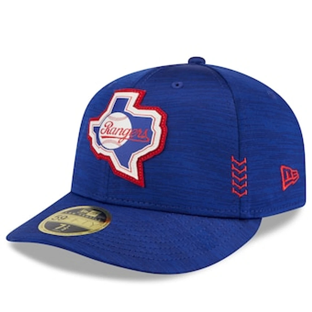 Men's New Era  Royal Texas Rangers 2024 Clubhouse Low Profile 59FIFTY Fitted Hat