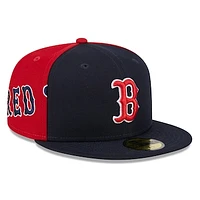 Men's New Era Navy/Red Boston Red Sox Gameday Sideswipe 59FIFTY Fitted Hat