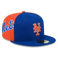 Men's New Era Royal/Orange New York Mets Gameday Sideswipe 59FIFTY Fitted Hat