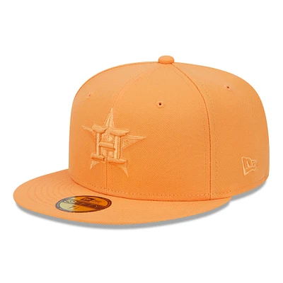 Men's New Era Orange Houston Astros Spring Color 59FIFTY Fitted Hat