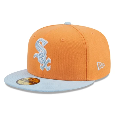 Men's New Era /Light Blue Chicago White Sox Spring Color Basic Two-Tone 59FIFTY Fitted Hat