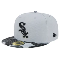 Men's New Era Gray Chicago White Sox Active Team Camo 59FIFTY Fitted Hat