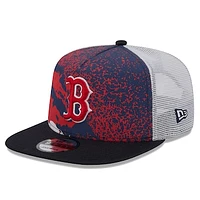 Men's New Era Navy Boston Red Sox Court Sport 9FIFTY Snapback Hat