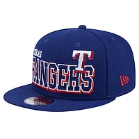 Men's New Era Royal Texas Rangers Game Day Bold 9FIFTY Snapback Hat