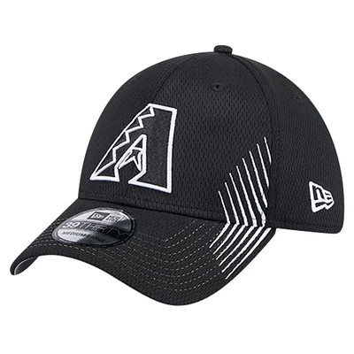 Men's New Era Black Arizona Diamondbacks Active Dash Mark 39THIRTY Flex Hat