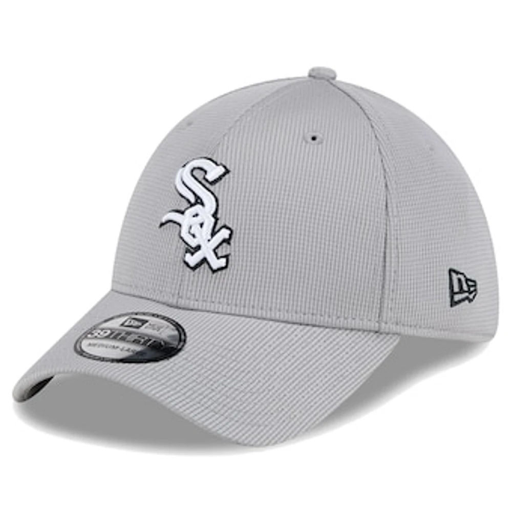 Men's New Era Gray Chicago White Sox Active Pivot 39THIRTY Flex Hat