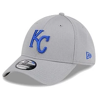 Men's New Era Gray Kansas City Royals Active Pivot 39THIRTY Flex Hat