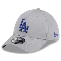 Men's New Era Gray Los Angeles Dodgers Active Pivot 39THIRTY Flex Hat