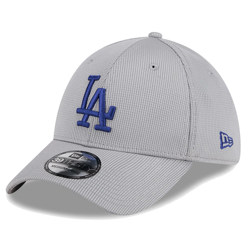Men's New Era Gray Los Angeles Dodgers Active Pivot 39THIRTY Flex Hat