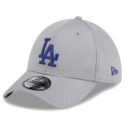 Men's New Era Gray Los Angeles Dodgers Active Pivot 39THIRTY Flex Hat