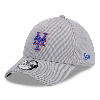 Men's New Era Gray York Mets Active Pivot 39THIRTY Flex Hat