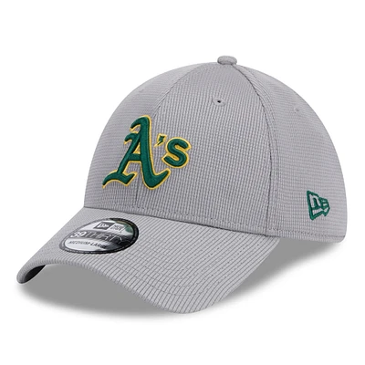 Men's New Era Gray Oakland Athletics Active Pivot 39THIRTY Flex Hat