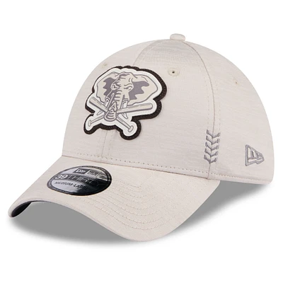 Men's New Era Athletics 2024 Clubhouse 39THIRTY Flex Fit Hat