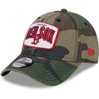 Men's New Era Camo Boston Red Sox Gameday 9FORTY Adjustable Hat