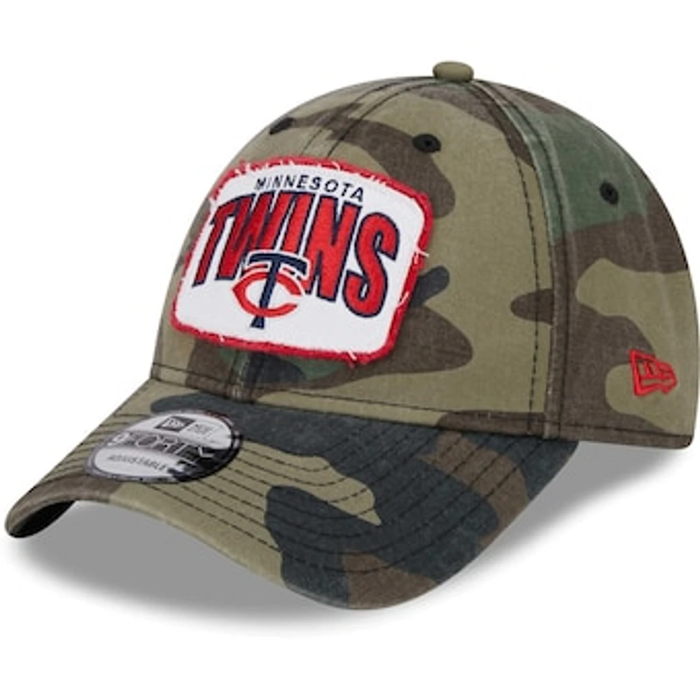 Men's New Era Camo Minnesota Twins Gameday 9FORTY Adjustable Hat