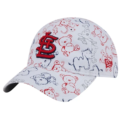 Toddler New Era White St. Louis Cardinals Animal 9FORTY Flex Hat