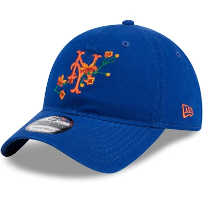 Youth New Era Royal New York Mets Game Day Bloom 9TWENTY Adjustable Hat