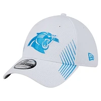 Men's New Era White Carolina Panthers Active 39THIRTY Flex Hat