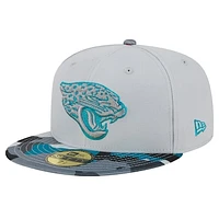 Men's New Era Gray Jacksonville Jaguars Active Camo 59FIFTY Fitted Hat