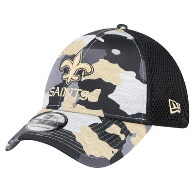 Men's New Era Camo/Black New Orleans Saints Active 39THIRTY Flex Hat