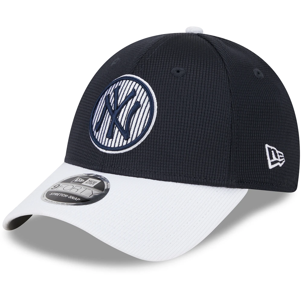 Men's New Era  Navy New York Yankees 2024 Batting Practice 9FORTY Adjustable Hat