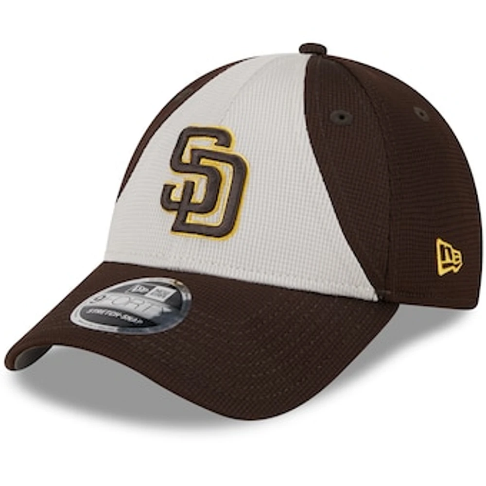 Men's New Era  Brown San Diego Padres 2024 Batting Practice 9FORTY Adjustable Hat