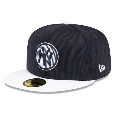 Youth New Era  Navy New York Yankees 2024 Batting Practice 59FIFTY Fitted Hat