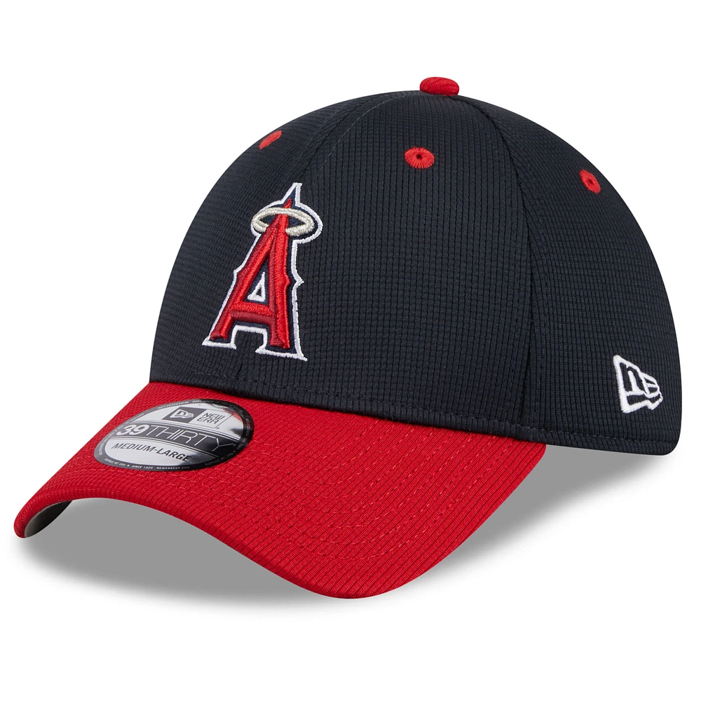 Men's New Era  Navy Los Angeles Angels 2025 Batting Practice 39THIRTY Flex Hat