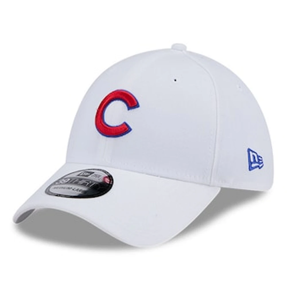 Men's New Era White Chicago Cubs Evergreen 39THIRTY Flex Hat