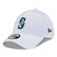 Men's New Era White Seattle Mariners 39THIRTY Flex Hat