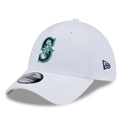 Men's New Era White Seattle Mariners 39THIRTY Flex Hat