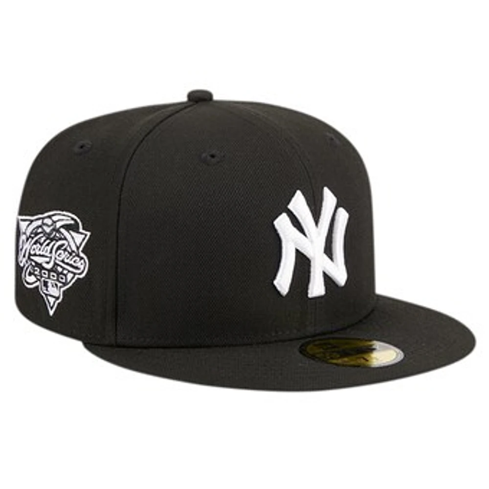 Men's New Era Black York Yankees Logo 59FIFTY Fitted Hat