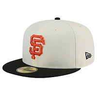 Men's New Era White San Francisco Giants Evergreen Chrome 59FIFTY Fitted Hat