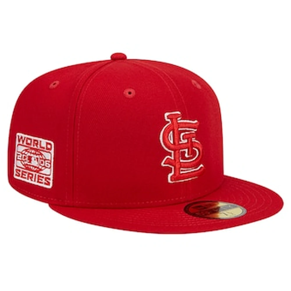 Men's New Era Red St. Louis Cardinals Logo 59FIFTY Fitted Hat