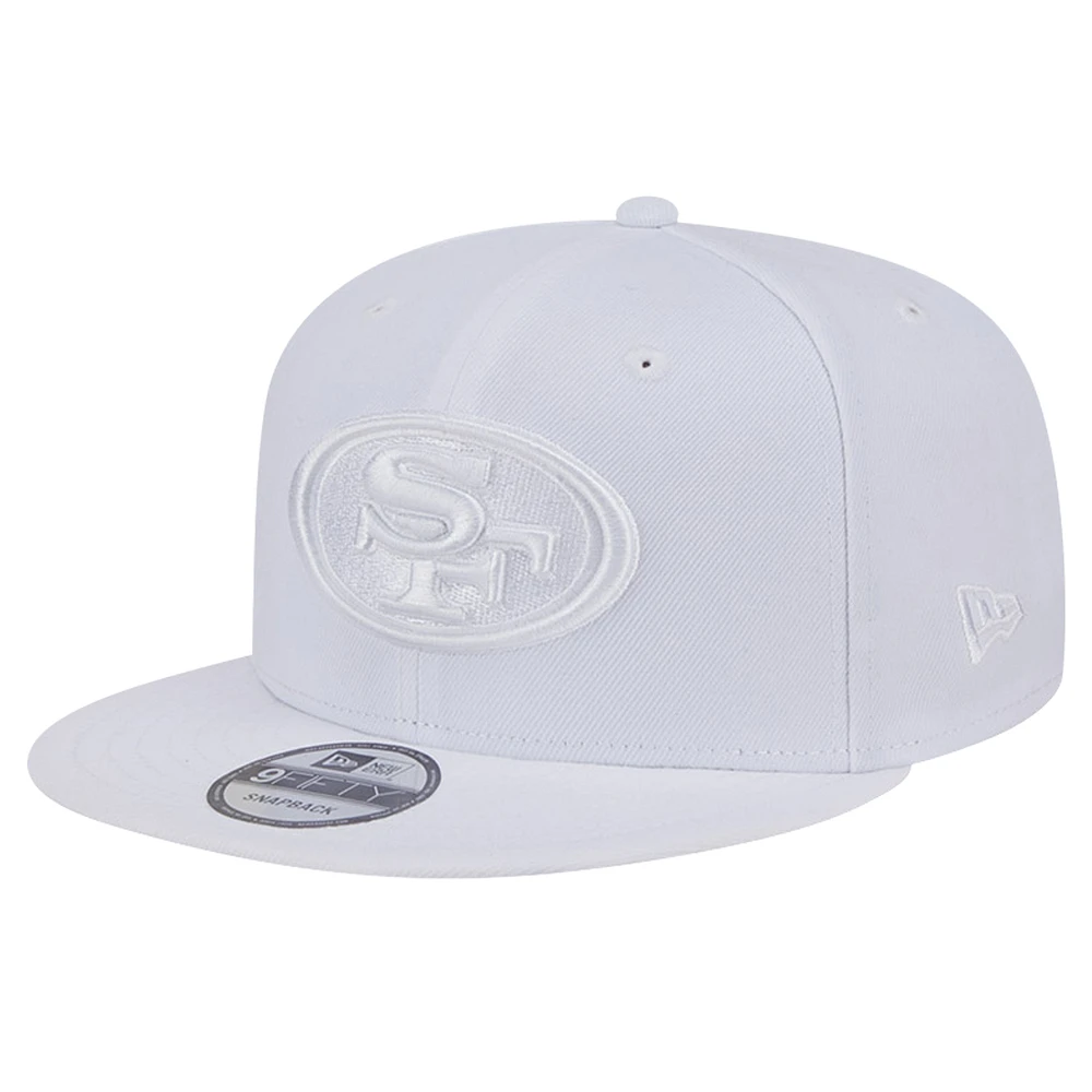 Men's New Era San Francisco 49ers Main White on White 9FIFTY Snapback Hat