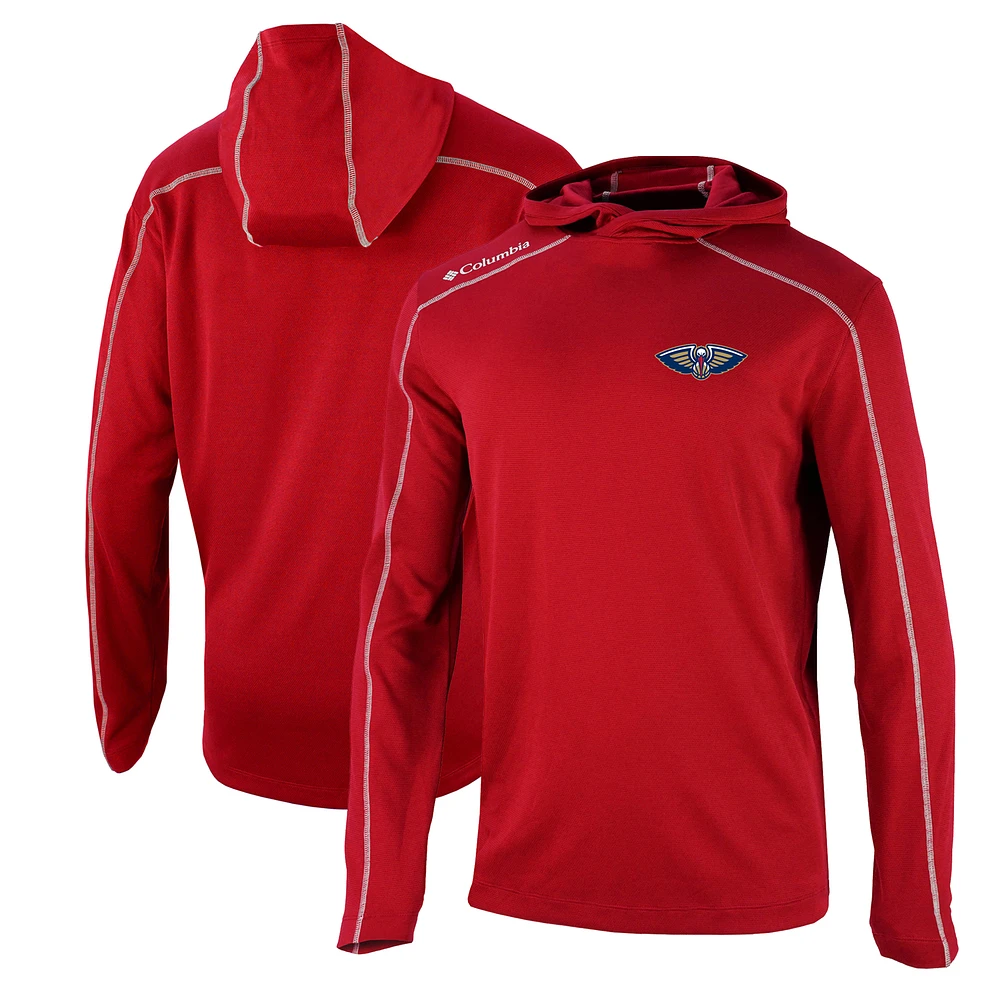 Men's Columbia Red New Orleans Pelicans Shotgun Pullover Hoodie